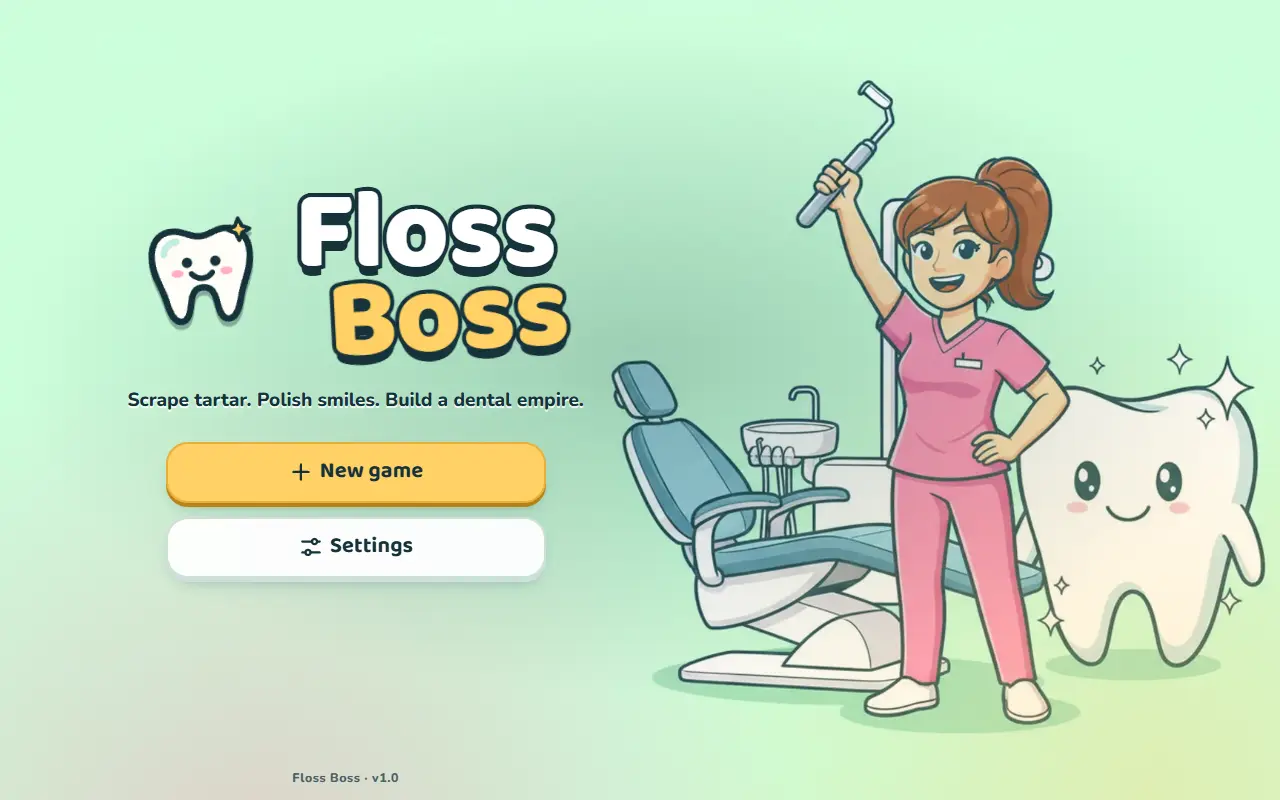 Floss Boss title screen